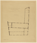 217507 Plattegrond van het westelijke gedeelte van het voormalige Agnietenklooster (Agnietenstraat) te Utrecht: de ...